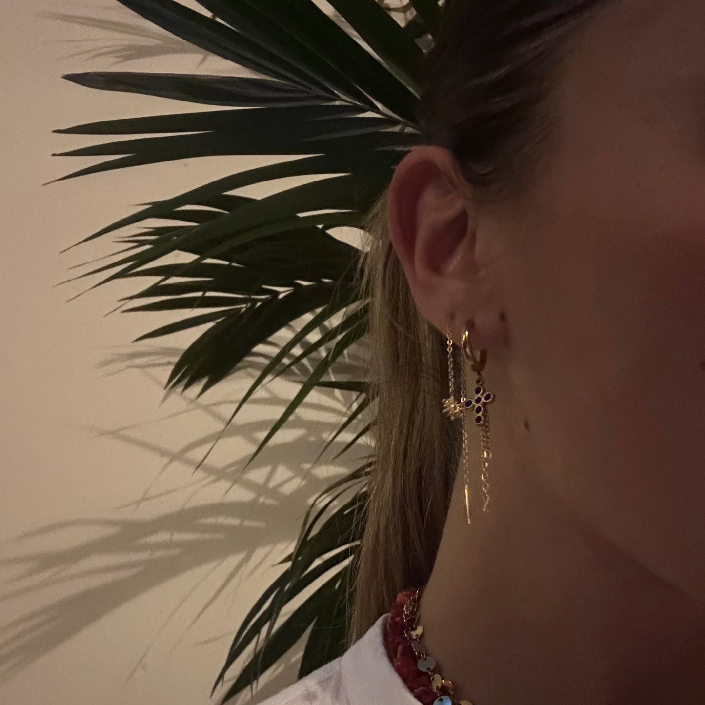 Boucle d'oreille Kyanos