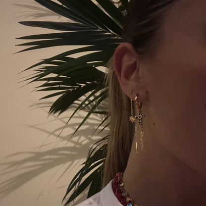 Boucle d'oreille Kyanos